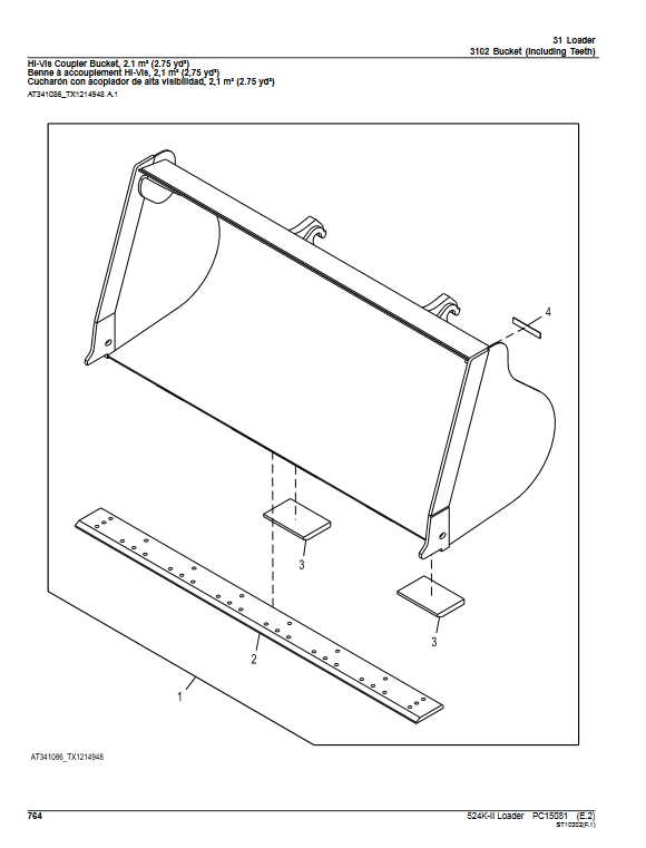 John Deere 524K-II Loader Parts Manual - Image 4