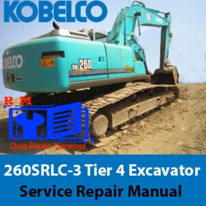 Service Repair Manual for Kobelco 260SRLC-3 Excavator, showcasing detailed diagrams and maintenance instructions