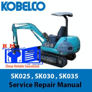 Comprehensive service manual for Kobelco SK025, SK030, and SK035 excavators, covering repair and maintenance guidelines