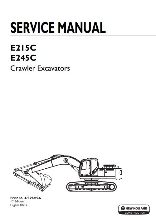 new holland e215c pdf