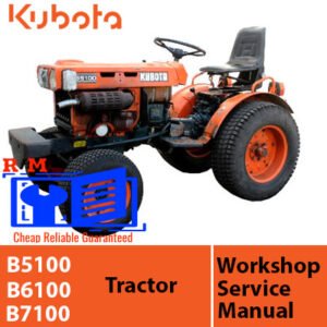 Comprehensive service manual for Kubota B5100, B6100, and B7100, including repair guidelines and maintenance tips