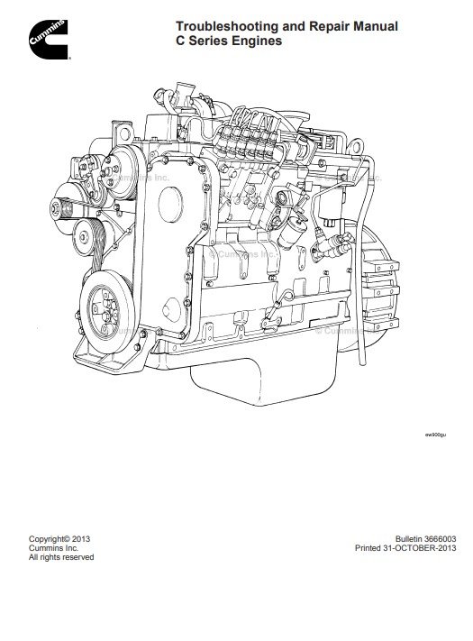 Cummins C Series Engines Troubleshooting and Repair Manual - Image 3