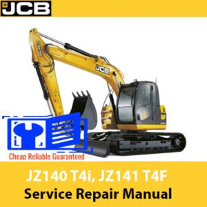 Comprehensive service manual for JCB JZ140 T4i and JZ141 Excavators, including repair and maintenance instructions