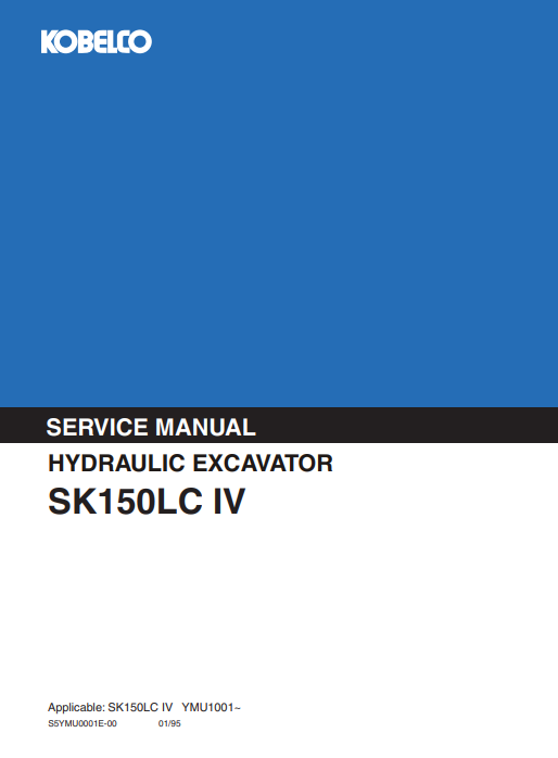 Kobelco SK150LC IV Excavator Service Repair Manual - Image 2
