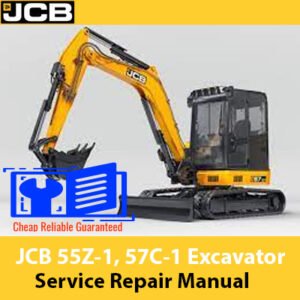 Service Repair Manual for JCB 55Z-1 and 57C-1 Excavators, detailing maintenance and troubleshooting guidelines