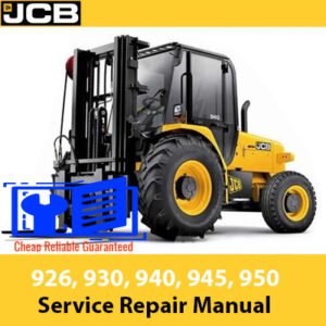 Comprehensive service manual for JCB 926, 930, 940, 945, and 950 Rough Terrain Trucks, detailing repair procedures