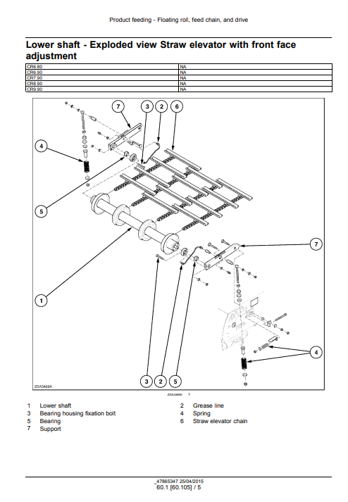 New Holland CR6.80, CR6.90, CR7.90, CR8.90, CR9.90 Combine Harvester Service Repair Manual - Image 4