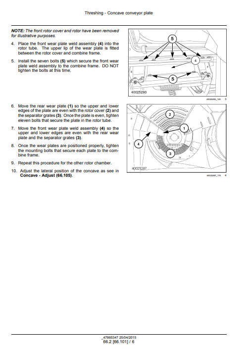 New Holland CR6.80, CR6.90, CR7.90, CR8.90, CR9.90 Combine Harvester Service Repair Manual - Image 5