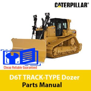 Caterpillar D6T track-type dozer parts manual, providing essential information for identifying and servicing dozer components