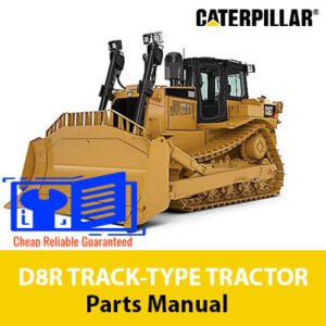 Caterpillar D8R track-type tractor parts manual, providing essential information on parts and maintenance