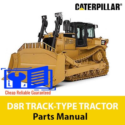 Caterpillar D8R track-type tractor parts manual, providing essential information on parts and maintenance