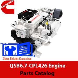 Cummins QSB6.7-CPL426 engine parts catalog, displaying a comprehensive list of parts with diagrams and descriptions