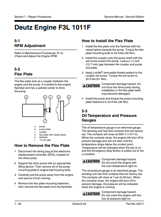 Genie S-40 Articulating Boom Lift Service Repair Manual - Image 6
