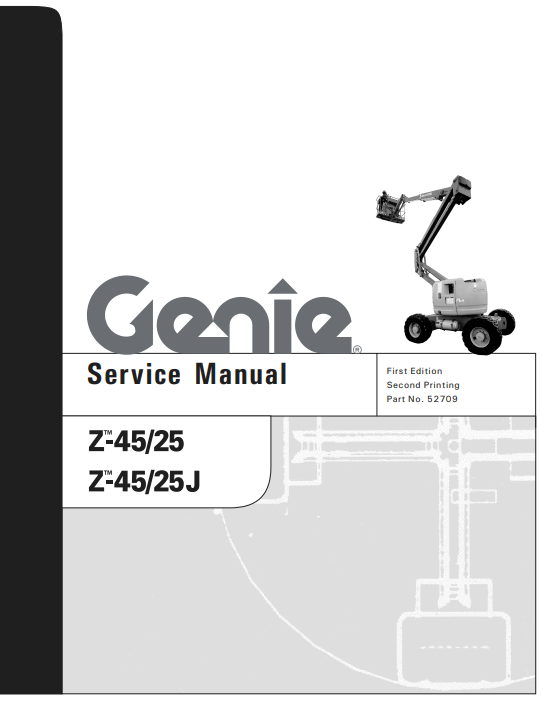 Genie Z-45/25 , Genie Z-45/25J Articulating Boom Lift Service Repair Manual - Image 2