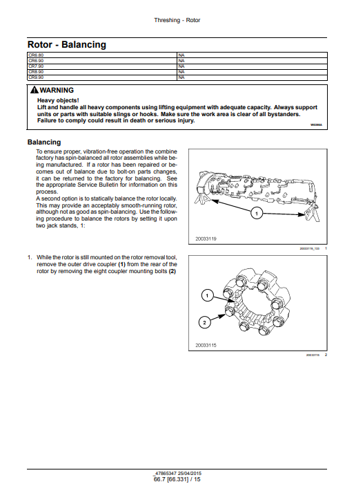 New Holland CR6.80, CR6.90, CR7.90, CR8.90, CR9.90 Combine Harvester Service Repair Manual - Image 6
