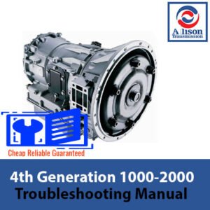 Troubleshooting manual for Allison 4th Generation 1000-2000 product families, providing guidance for resolving issues