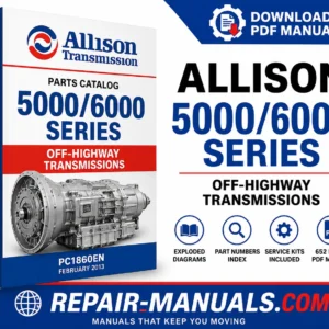 Allison 5000 and 6000 Series Off Highway Transmission Spare Parts Catalogue PC1860EN PDF