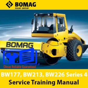 Comprehensive service training manual for Bomag BW177, BW213, and BW226 Series 4 machinery
