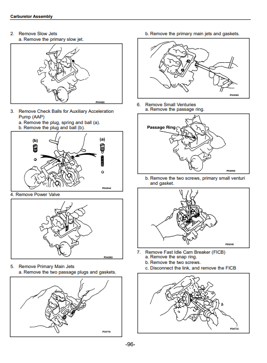 NISSAN Forklift F04 Series Engine GM 4.3 Service Repair Manual - Image 4