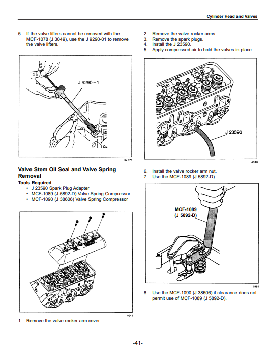 NISSAN Forklift F04 Series Engine GM 4.3 Service Repair Manual - Image 5