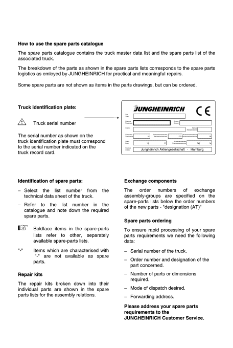 Jungheinrich ECE 225 Forklift Spare Parts Manual - Image 4