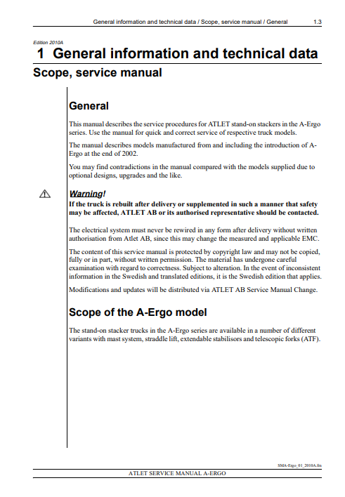 NISSAN Forklift A Series Service Repair Manual - Image 2
