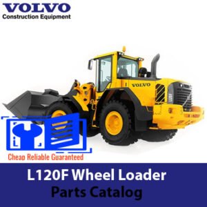 Parts catalog for Volvo L120F Wheel Loader, detailing components and specifications for maintenance and repair