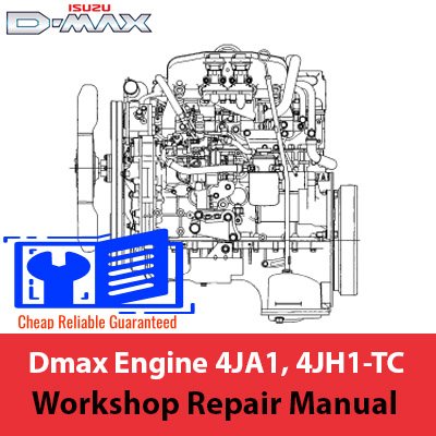 Workshop repair manual for Isuzu 4JA1 and 4JH1-TC, detailing maintenance, specifications, and repair guidelines