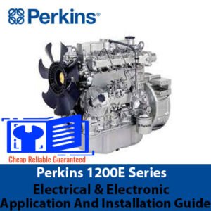 Perkins 1200E Series Electrical and Electronic Application and Installation Guide cover featuring technical illustrations and text