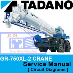 Tadano GR-750XL-2 Crane Service Manual  [ Circuit Diagrams and data ]