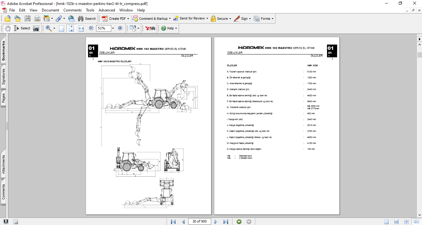 Hidromek HMK 102B-S Backhoe Loader Service Repair Manual - Image 5