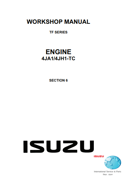 Isuzu 4JA1, Isuzu 4JH1-TC Workshop Repair Manual - Image 2