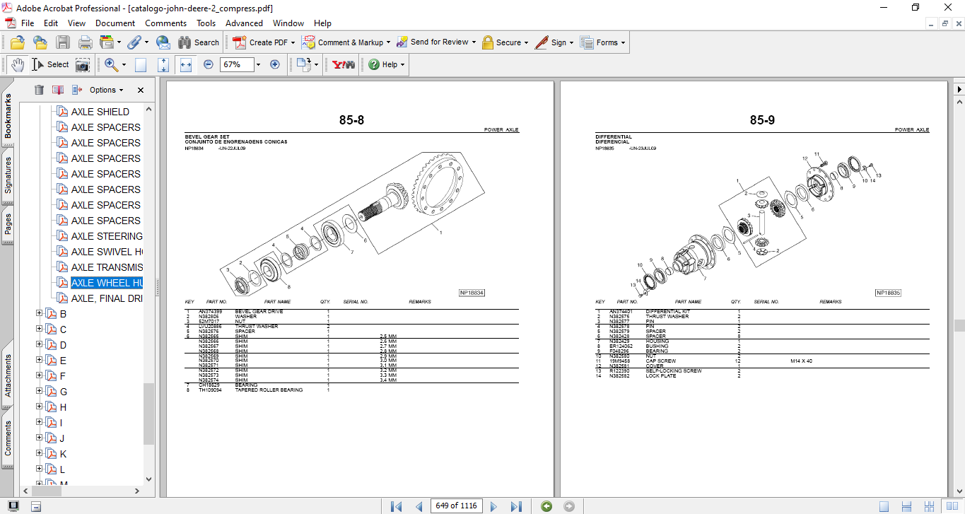 John Deere 7760 Cotton Picker Parts Catalog - Image 3