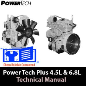 Technical manual for John Deere Power Tech Plus 4.5L and 6.8L diesel engines, detailing specifications and maintenance
