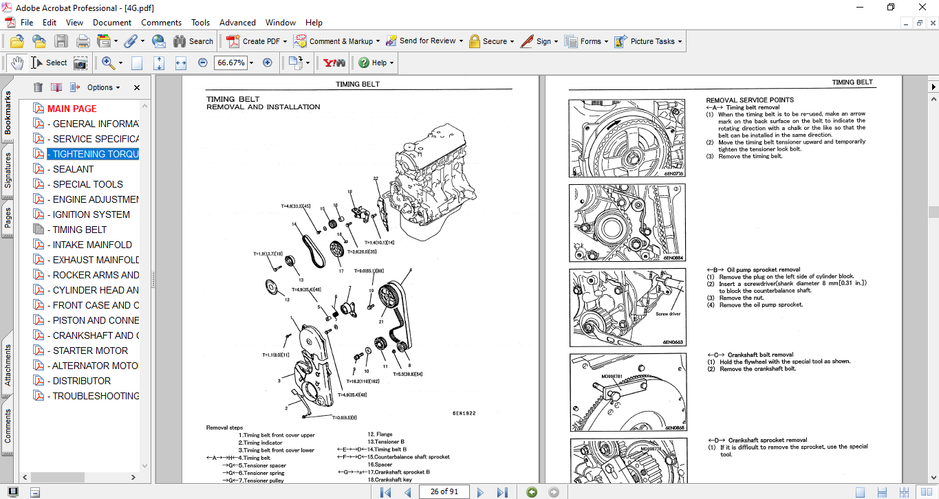 Mitsubishi 4G63-32HL, Mitsubishi 4G64-33HL Engines Service Repair Manual (Related with hyundai Machines) - Image 4