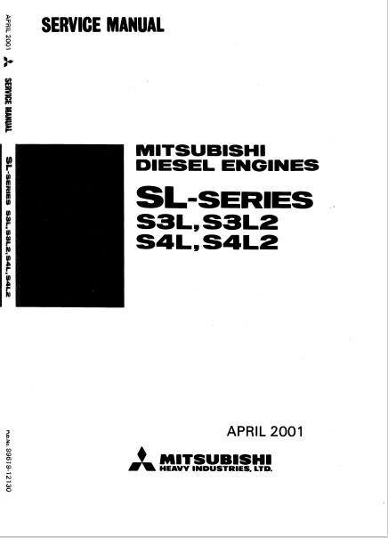 Mitsubishi S3L, Mitsubishi S3L2, Mitsubishi S4L, Mitsubishi S4L2 Engines Service Repair Manual - Image 2