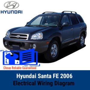2006 Hyundai Santa Fe electrical wiring diagram showing connections and components for troubleshooting and repairs