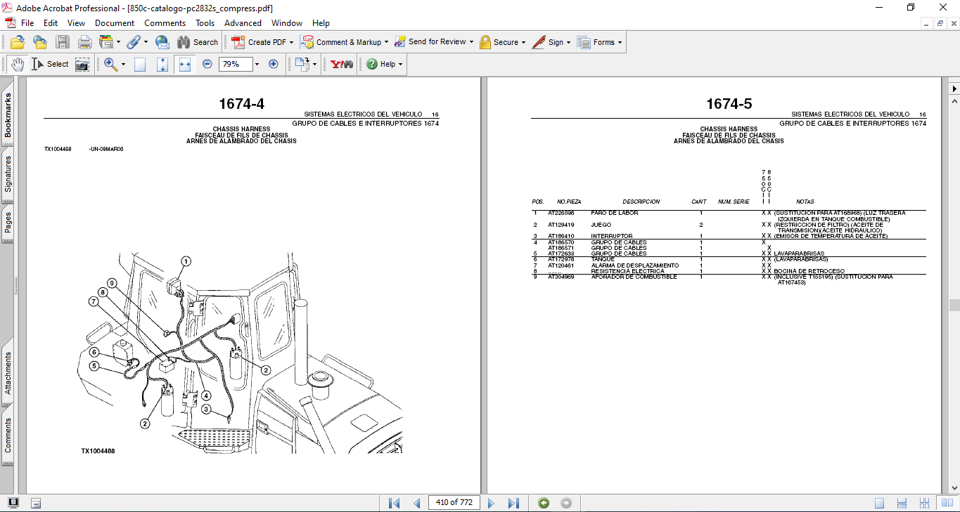 John Deere 750C-II, John Deere 850C-II Crawler Bulldozer Parts Catalog - Image 3