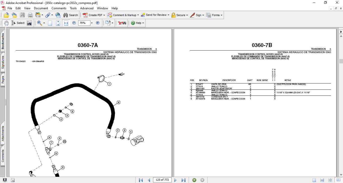 John Deere 750C-II, John Deere 850C-II Crawler Bulldozer Parts Catalog - Image 4