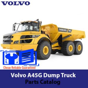 Parts catalog for Volvo A45G Dump Truck, detailing components and specifications for maintenance and repairs