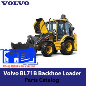 Detailed parts catalog for the Volvo BL71B Backhoe Loader, essential for identifying and ordering replacement components
