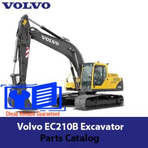 Comprehensive parts catalog for the Volvo EC210B excavator, featuring diagrams and descriptions of essential components