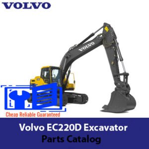 Comprehensive parts catalog for the Volvo EC220D excavator, featuring diagrams and descriptions of essential components