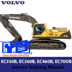 Service training manual for Volvo EC330B, EC360B, EC460B, and EC700B excavators, detailing maintenance and operation procedures