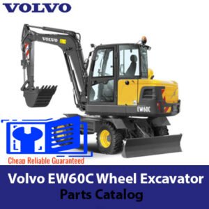 Comprehensive parts catalog for the Volvo EW60C Wheel Excavator, including diagrams and specifications for each component