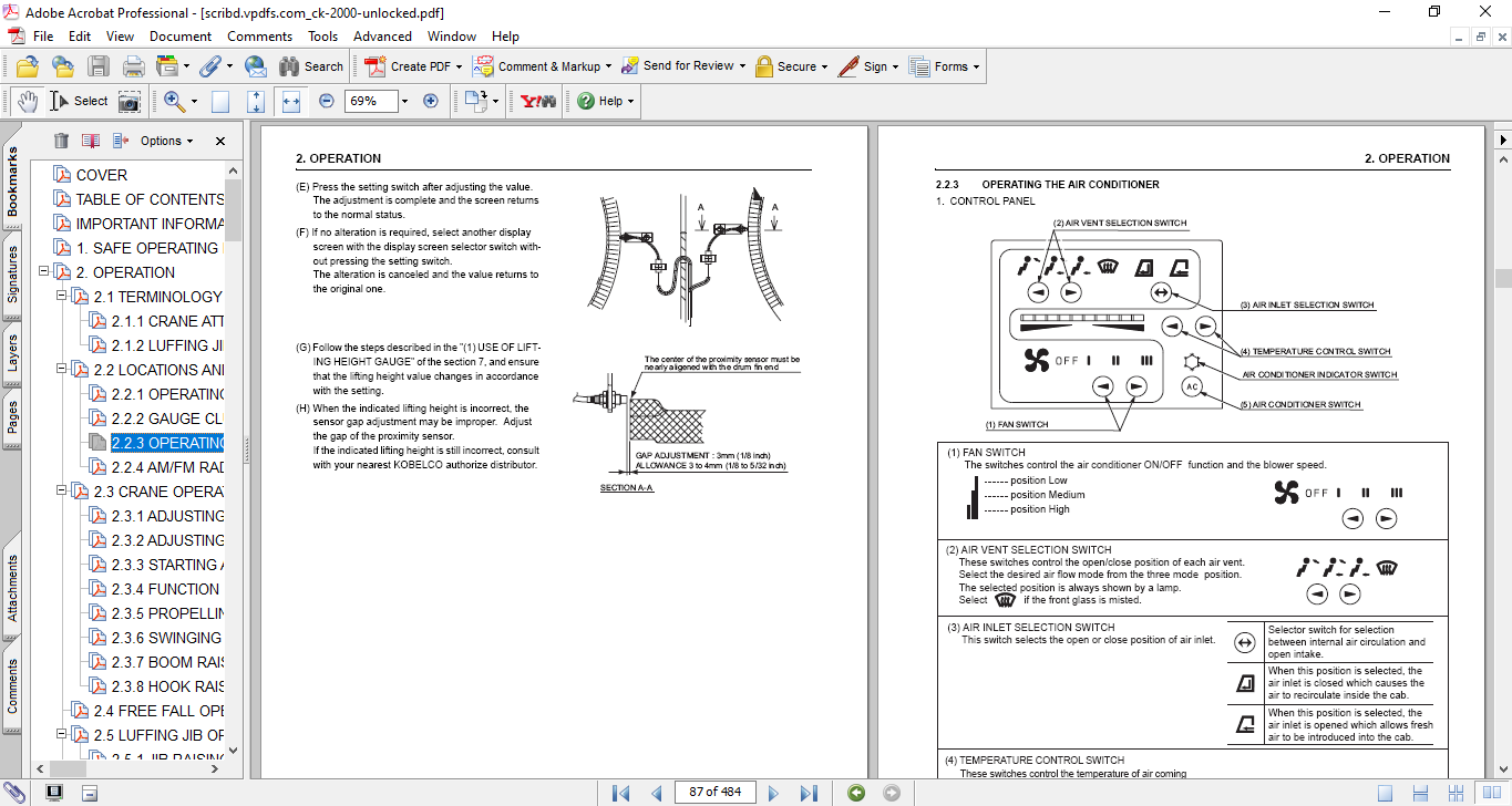 Kobelco CK2000 Crane Operation & Maintenance Manual - Image 5