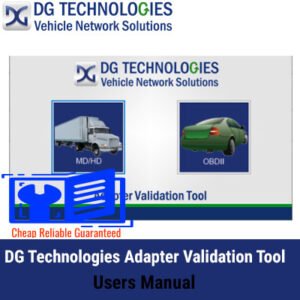 DG Technologies Adapter Validation Tool user manual, providing guidelines for effective tool operation and validation processes