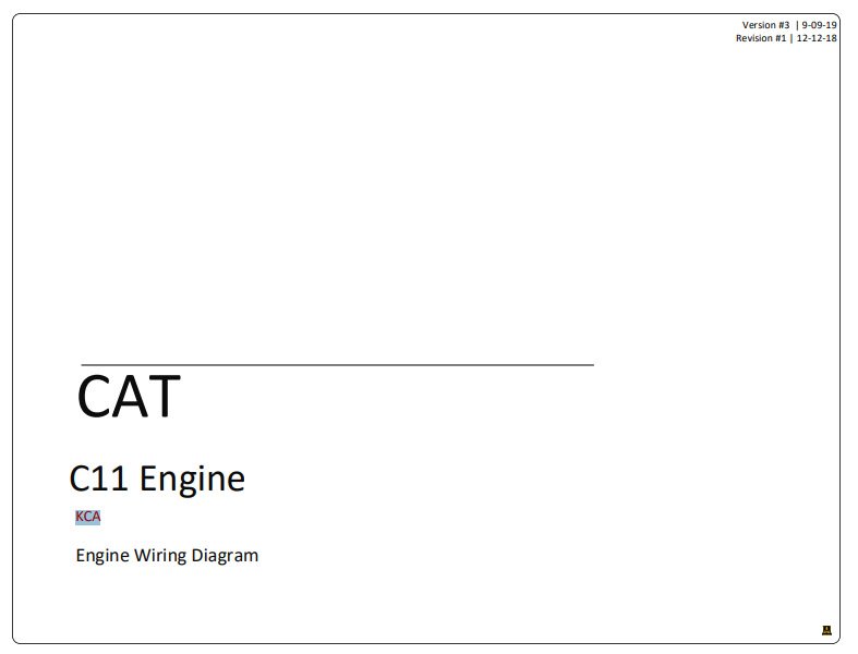 Caterpillar C11 Engine Complete Electrical Wiring Diagrams - Image 2