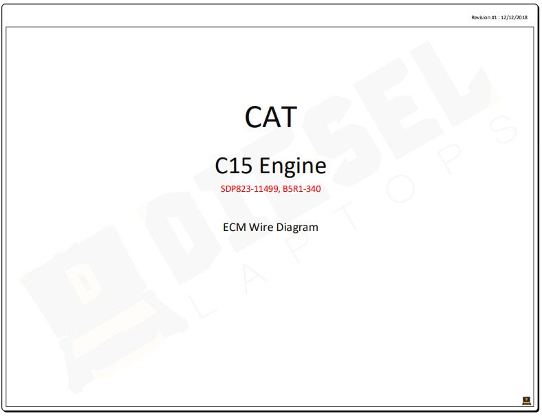 Caterpillar C15 Engine Complete Electrical Wiring Diagrams - Image 7