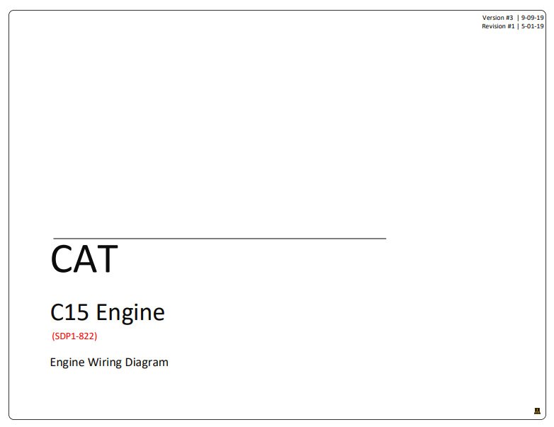 Caterpillar C15 Engine Complete Electrical Wiring Diagrams - Image 8